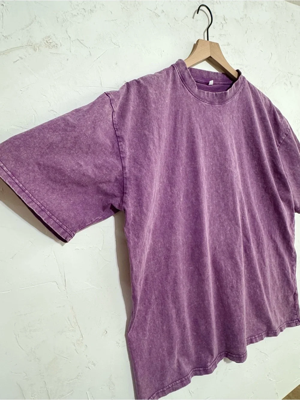 Vintage Purple Mineral Wash Arrow Graphic T-Shirt XL Oversized Cotton Tee - Picture 5 of 7